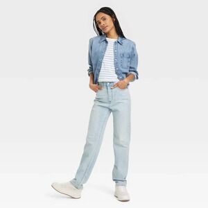 Women's High-Rise 90's Straight Jeans - Universal Thread™ Vintage Light Wash 16